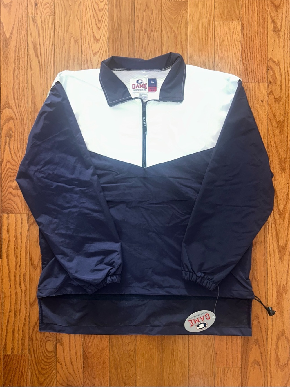 The Game Sportswear LTD Retro 1/4 Zip Size Large NEW